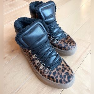 Marc Fisher Fur Sneakers